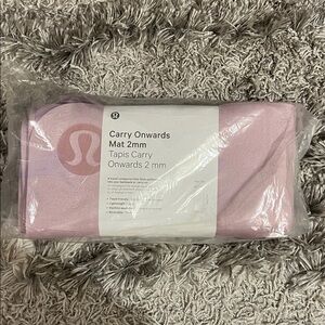 Lululemon Light Pink Carry Onwards Mat 2mm